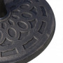 Parasollfot i Granit 14 kg justerbar för ∅38/48 mm stänger