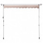 Markis Golv till tak fäste 200 x 150 cm krämvit