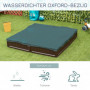 Sandlåda Modulär Design Med Överdrag & 4 Säten HDPE Brun 123×123×21...