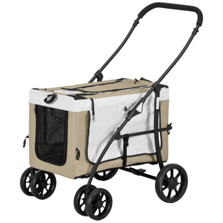 Hundvagn med Avtagbar Korg 81 x 58 x 97,5 cm