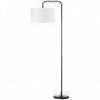 Golvlampa med Rund Tygskärm 164 cm (H) Vit