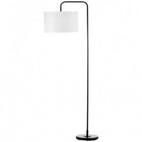 Golvlampa med Rund Tygskärm 164 cm (H) Vit
