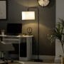 Golvlampa med Rund Tygskärm 164 cm (H) Vit