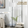 Golvlampa med Rund Tygskärm 164 cm (H) Vit