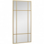 Dekorativ Väggspegel Guld Metallram 110 x 50 cm