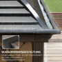 Paviljong i Aluminium med Sidopaneler 4 x 3 x 2,8 m Brun