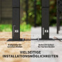 Trädgård Pergola 3 x 3 m Utdragbart Tak Metallram Mörkgrå