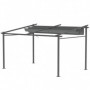Utdragbar Pergola 397 x 295 cm – Justerbart Tak Mörkgrå