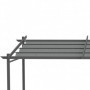 Utdragbar Pergola 397 x 295 cm – Justerbart Tak Mörkgrå