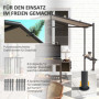 Paviljong till Grill med Hyllor 277 x 149 x 230 cm Khaki