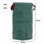 Trädgårdssäck 3 x 120 L med Handtag Grön