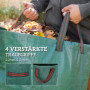 Trädgårdssäck 3 x 120 L med Handtag Grön