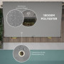 Pergola 3 x 5 m Väggmonterat Metallram Mörkgrå
