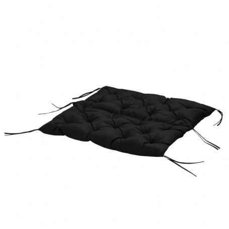 Bänkdyna 100 x 98 x 8 cm, Bomull, Svart
