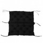 Bänkdyna 100 x 98 x 8 cm, Bomull, Svart