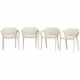 Trädgårdsstolar 4 st Väderbeständiga i Plast upp till 120 kg