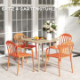 Trädgårdsstolar 4 st Väderbeständiga i Plast upp till 120 kg