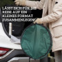 Robust Trädgårdssäck 4 x 86 L med Handtag Grön