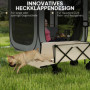 Trädgårdsvagn / Utflykt vagn 100 kg Hopfällbar 90 x 48 x 92 cm beige