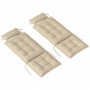Dyna för Solstol 2 st 50 x 116 x 5 cm, Beige