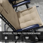 Dyna för Solstol 2 st 50 x 116 x 5 cm, Beige