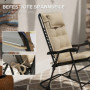 Dyna för Solstol 2 st 50 x 116 x 5 cm, Beige