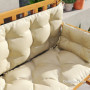 Dyna till Bänk med ryggstöd och armstöd 180 x 110 x 8 cm, beige