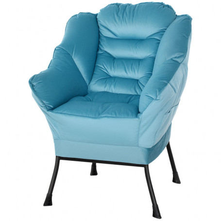 Modern Relax Fåtölj med Sidofickor Blå
