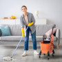 Svabbvagn med Moppress 26 L Orange