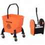 Svabbvagn med Moppress 26 L Orange