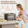 Kompakt miniugn 28L med dubbla kokplattor & justerbar temperatur