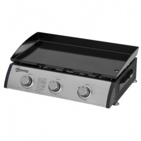 Gas Grillplatta med 3 Brännare - Non-Stick Bärbar 63 x 48 x 21 cm