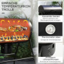 Metall Kolgrill med Lock och Hjul 95 x 71,5 x 102 cm Svart