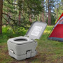 Bärbar Toalett 10L x 2 - Campingtoalett Grå