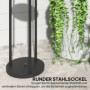 Solcell Golvlampa Trippel med Rotting & Hylla – Ø37 x 144 cm, IP44