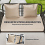 Hammock Gånga 2-sits med Soltak 149 x 121 x 180 cm Khaki