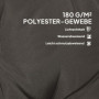 Dyna för Solstol 4 st 108 x 50 x 5 cm, Mörkgrå