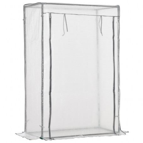 Växthus Transparent 100 x 50 x 150 cm Vit