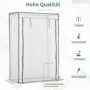 Växthus Transparent 100 x 50 x 150 cm Vit