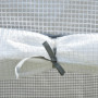 Växthus Transparent 100 x 50 x 150 cm Vit