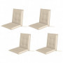 Dyna för Solstol 4 st 108 x 50 x 5 cm, Beige
