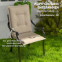 Dyna för Solstol 4 st 108 x 50 x 5 cm, Beige