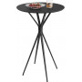 Rund Barbord Metallram 60 x 60 x 105 cm Svart