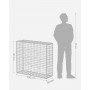 Gabion korg, trådkorg Galvaniserat Stål 100 x 90 x 30 cm Silver