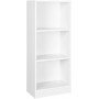 Enkel bokhylla 3 Fack Vit 40 x 93 x 24 cm