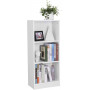 Enkel bokhylla 3 Fack Vit 40 x 93 x 24 cm