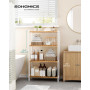 Bambu Badrumshylla 26 x 60 x 100 cm Vit-Naturlig