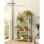 Bambu Badrumshylla 26 x 60 x 100 cm Vit-Naturlig