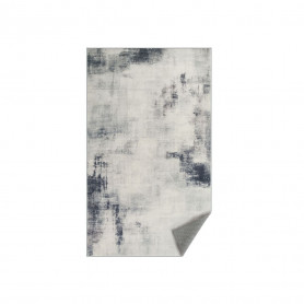 Matta Abstrakt 92×153 cm Duvgrå Polyester 1 cm Tjock Mjuk Vaddering...