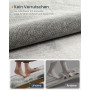 Matta Abstrakt 92×153 cm Duvgrå Polyester 1 cm Tjock Mjuk Vaddering...